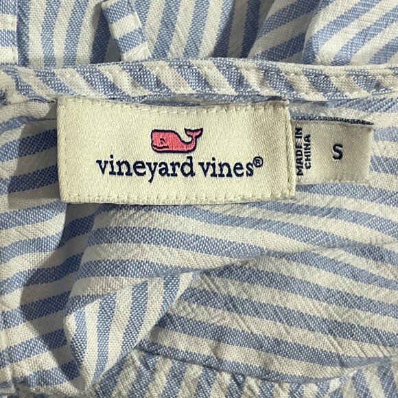 Vineyard Vines Sz S Blue & White Stripe Top - Picture 7 of 15